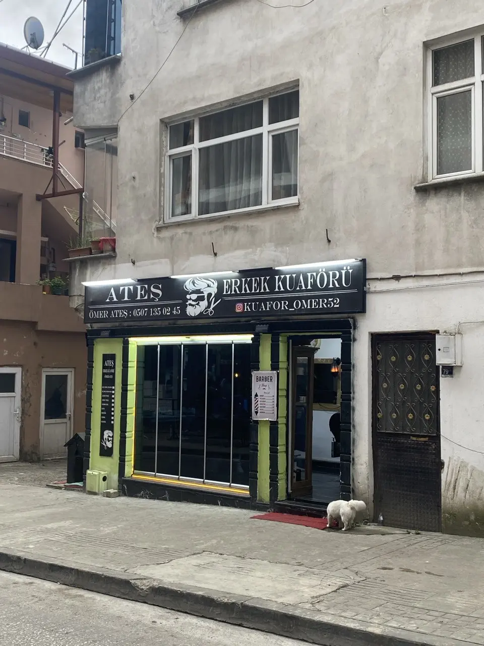 Ateş Erkek Kuaförü — Ünye berber
